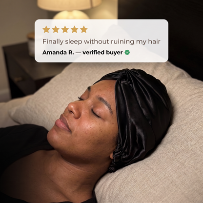 Silk Bonnet – Anti-Frizz Hair Protection & 100% Mulberry Silk