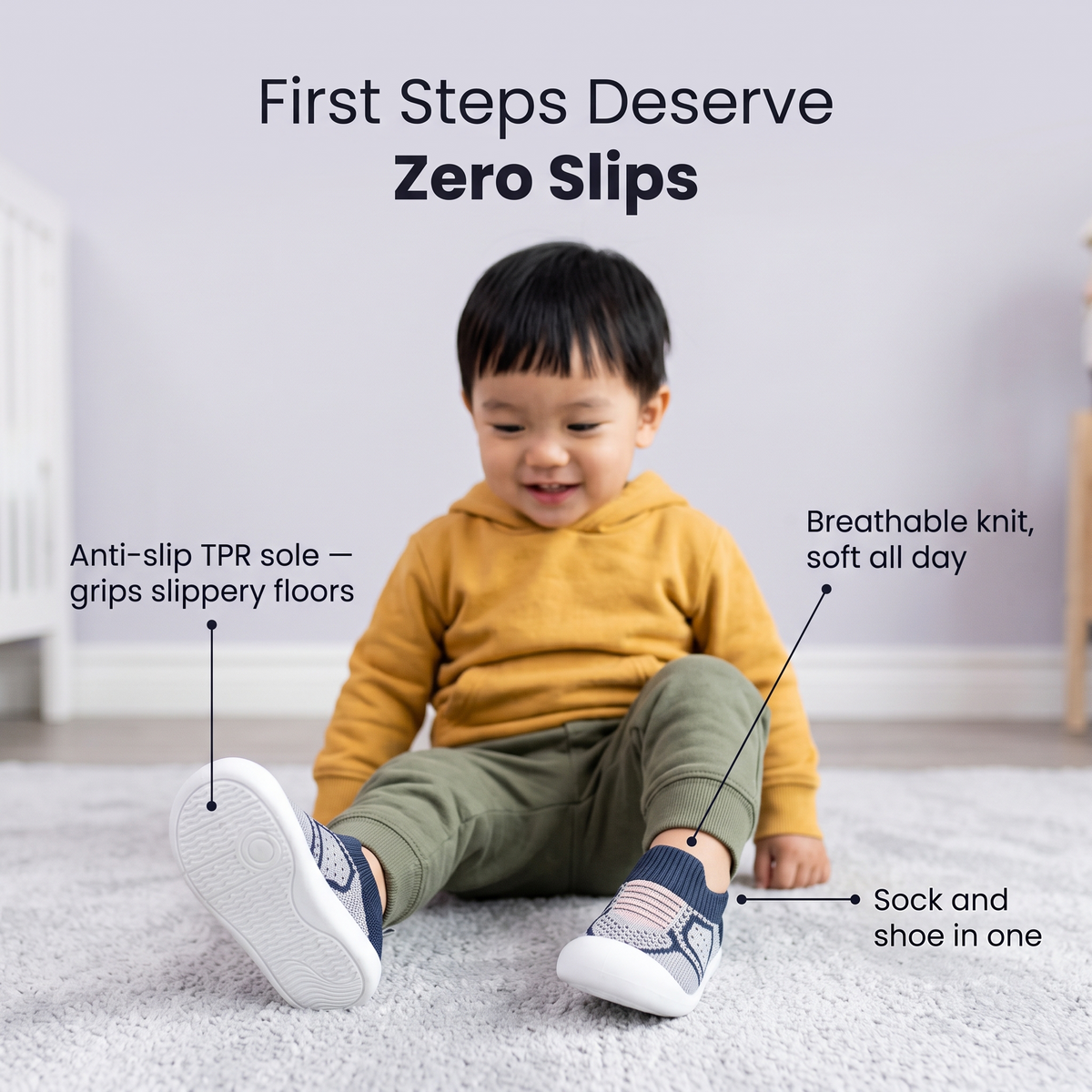 Non-Slip Baby Shoe Socks