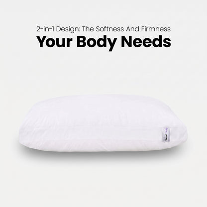 Dual Pillow - 2-in-1 Firm Support & Cloud-Soft Comfort