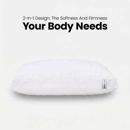 Dual Pillow - 2-in-1 Firm Support & Cloud-Soft Comfort