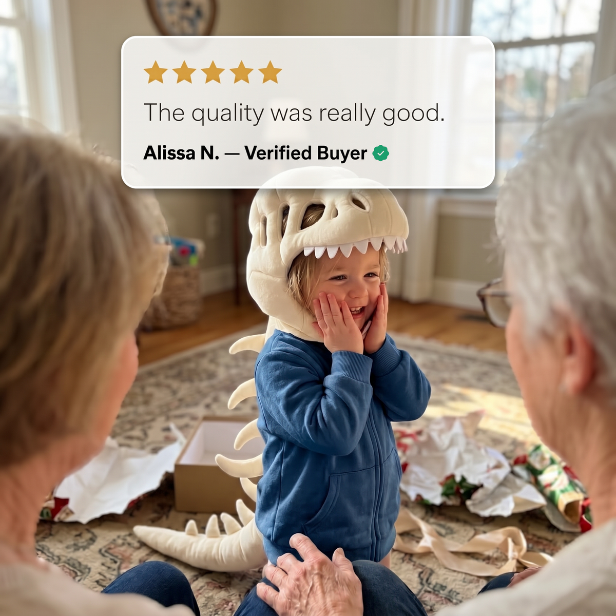 Little Manta Dino Plush Hoodie