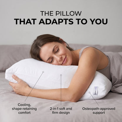 Dual Pillow - 2-in-1 Firm Support & Cloud-Soft Comfort