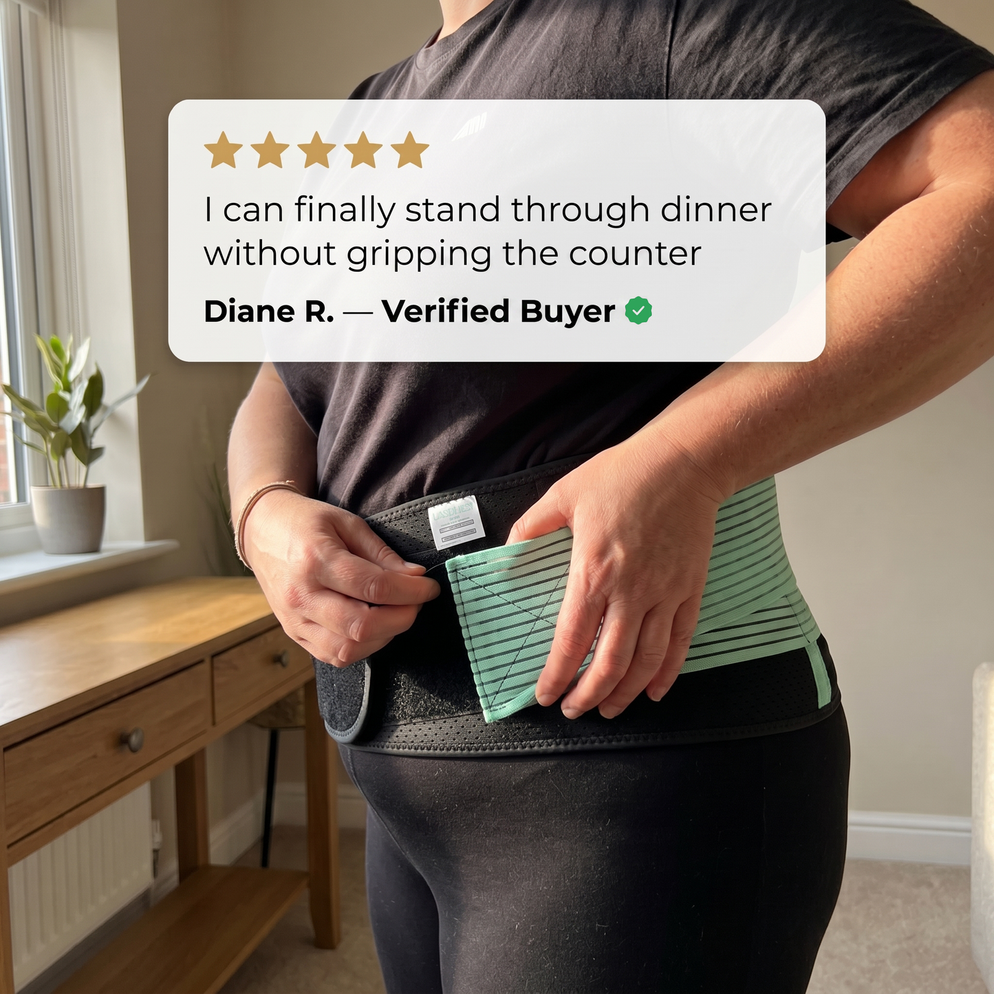 Dual-Compression Back & Hips Stability Brace