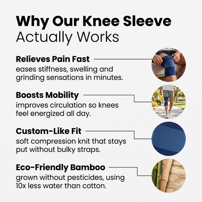 Premium Bamboo Knee Sleeve (Single)