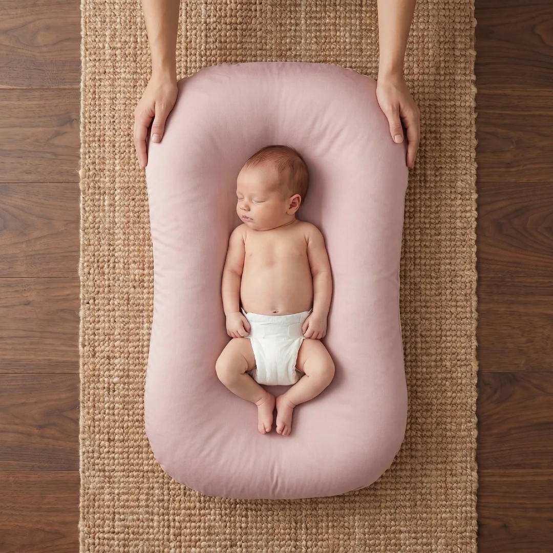 Little Manta Pastel Baby Lounger Nest